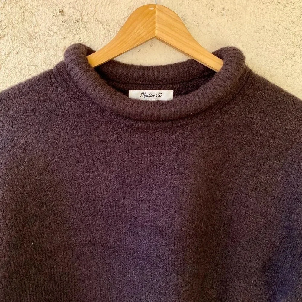 NWT Madewell Fulton Puff Neck Trim Pullover Small